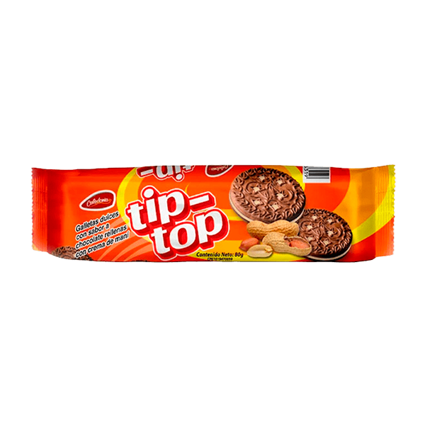 GALLETA TIP TOP DE MANI 80 GR