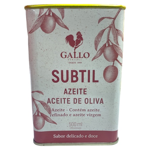 [K54] ACEITE DE OLIVA SUBTIL GALLO 500 ML