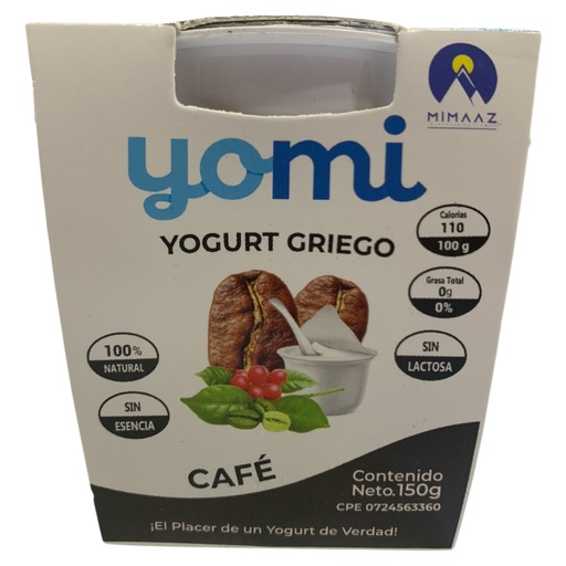 [K75] YOGURT GRIEGO YOMI CAFE 150G
