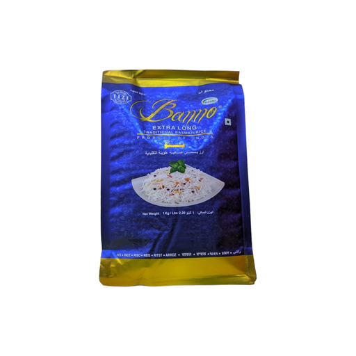 [K2515] ARROZ BASMATI 1 KG BANNO