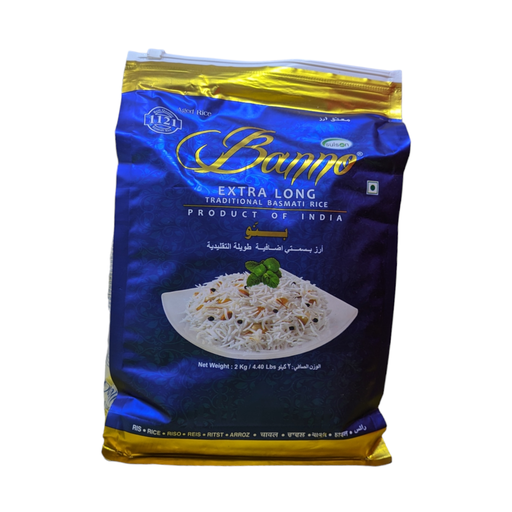 [K2516] ARROZ BASMATI 2KG BANNO