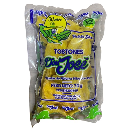 [K247] TOSTONES DON JOSE SABOR A NATURAL 70GR
