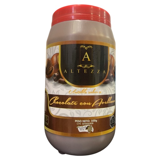 [K347] CHOCOLATE CON AVELLANA 500GR ALTEZZA