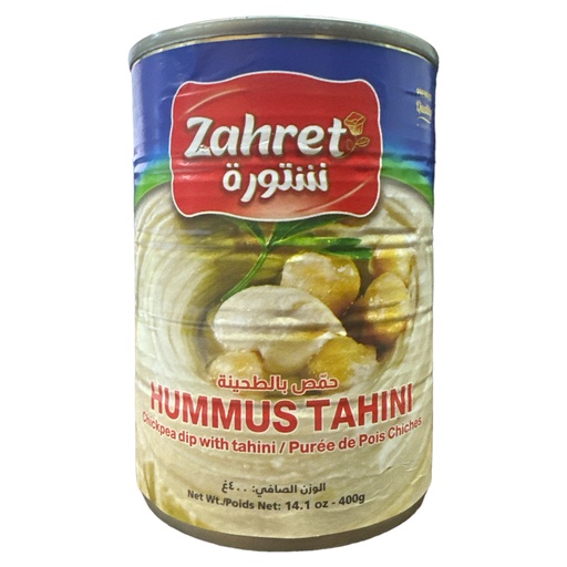 [K495] HUMMUS TAHINI CREMA DE GARBANZO ZAHRET 400GR