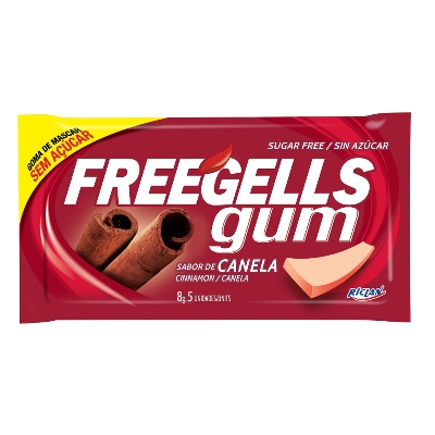 [K497] CHICLE FREEGELLS DE CANELA 8GR