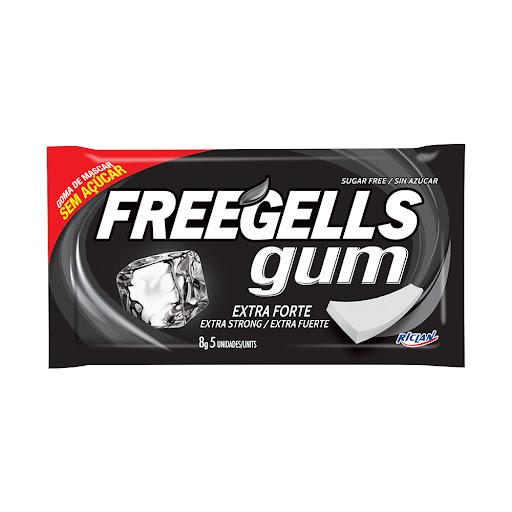 [K499] CHICLE FREEGELLS EXTRA FUERTE 8GR
