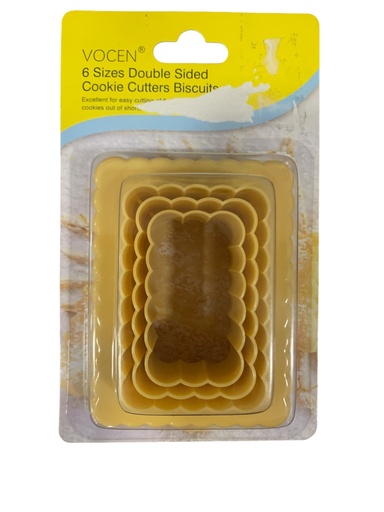 [K531] CORTADOR DE GALLETA RECTANGULAR 22N9-143