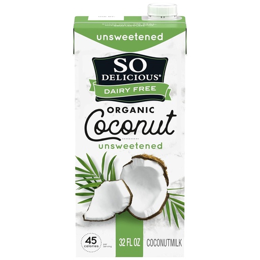 [K587] COCONUT MILK 946ML SO DELICIOUS DAIRY FREE UNSWEETENED