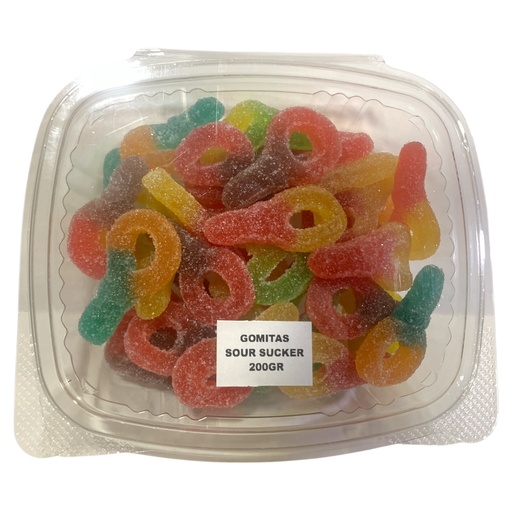 GOMITAS 2D SOUR SUCKER GUMMY POR KG
