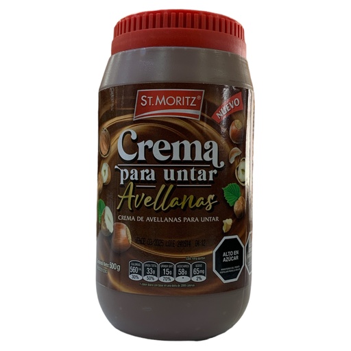 [K670] CREMA DE AVELLANAS PARA UNTAR ST MORITZ 500GR