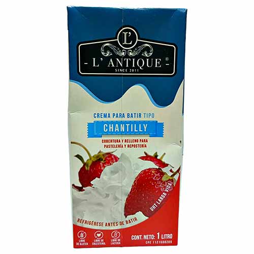 [K694] CREMA PARA BATIR CHANTILLY L ANTIQUE 1LT
