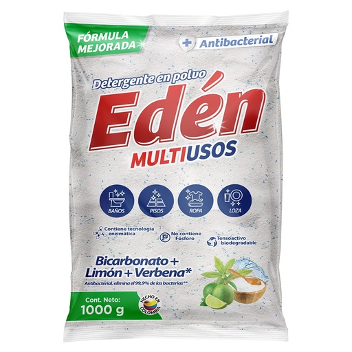 [K740] DETERGENTE EN POLVO EDEN MULTIUSOS 1 KG