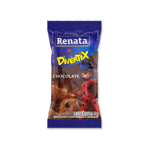 [K755] DIVERTIX MINI TORTA RELLENA DE CHOCOLATE 40 GR