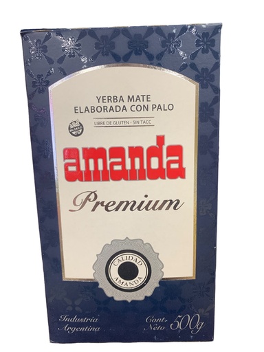 [K765] YERBA MATE PREMIUM AMANDA 500GR