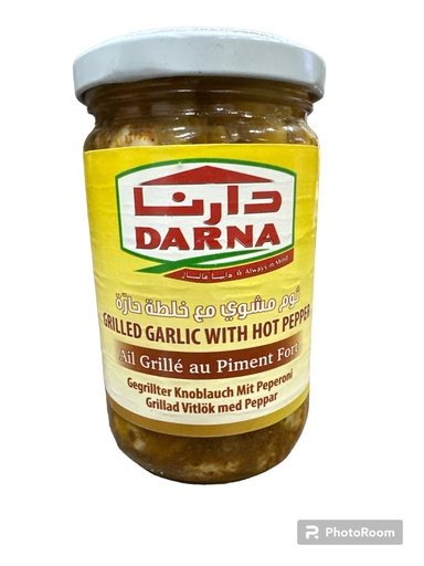 [K785] ENCURTIDO DE AJO CON PICANTE GARLIC WITH HOT PEPPER DARNA 370GR