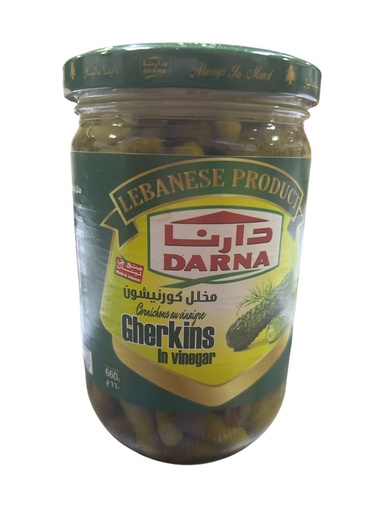 [K804] ENCURTIDO MINI PEPINOS GHERKINS DARNA 660GR