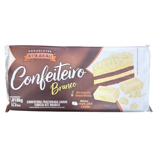 [K964] CHOCOLATE COBERTURA BLANCO KI-KAKAU 1KG