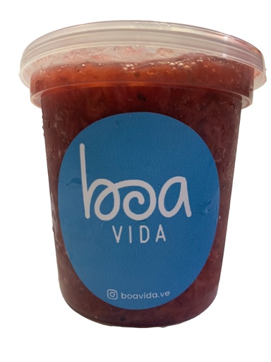 [K1026] MERMELADA DE FRESA Y PARCHITA ENDULZADA CON STEVIA 200GR BOA VIDA