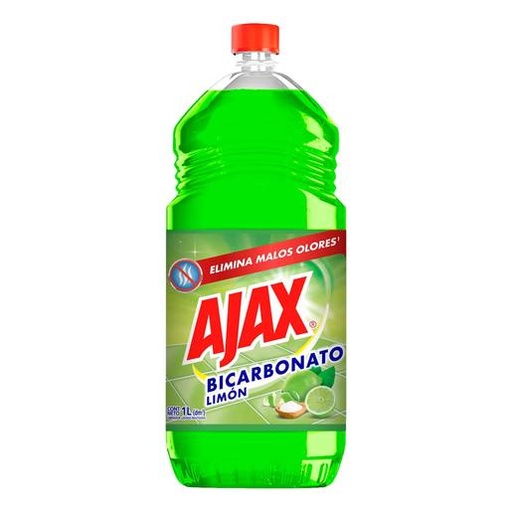 [K1081] AJAX DESINFECTANTE ANTIBACTERIAL BICARBONATO NARANJA-LIMON 1LT