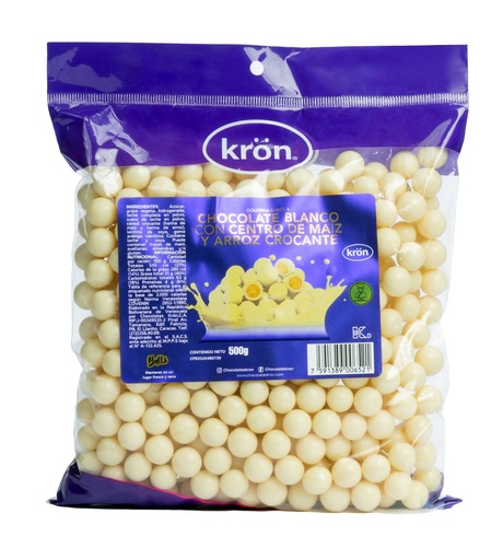 [K1089] CHOCOLATE BLANCO BALLS MINI KRON X KG