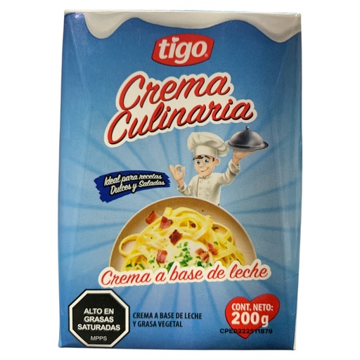 [K1147] CREMA CULINARIAS TIGO 200 GR