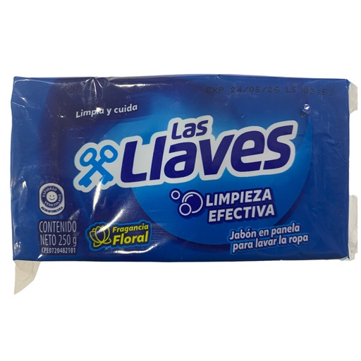 [K1214] JABON TRAD. FLORAL LAS LLAVES 250GR
