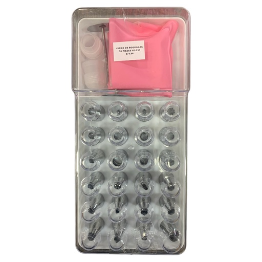 [K1216] JUEGO DE BOQUILLAS 30 PIEZAS N3-231