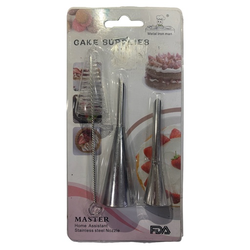 [K1241] SET BOQUILLA Y CEPILLO 3 PIEZA JN6-503 CAKE SUPPLIES