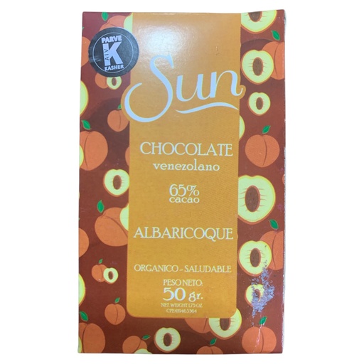 [K1250] CHOCOLATE SUN ALBARICOQUE 50 GR