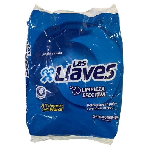 [K1294] LAS LLAVES DETERGENTE EN POLVO FLORAL 400GR