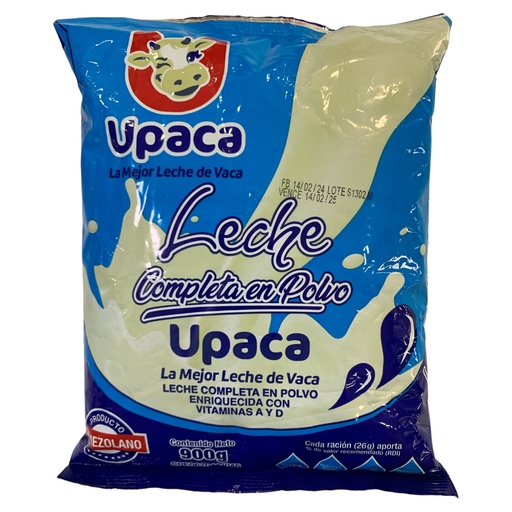 [K1321] LECHE COMPLETA UPACA 900 GR