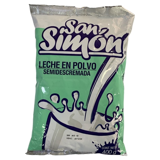 [K1348] LECHE EN POLVO SEMIDESCREMADA SAN SIMON 400 GR