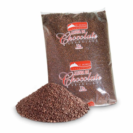 [K1379] LLUVIA DE CHOCOLATE OSCURO ST MORITZ X KG