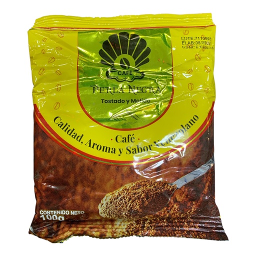 [K1445] CAFE PERLA NEGRA MOLIDO 100GR