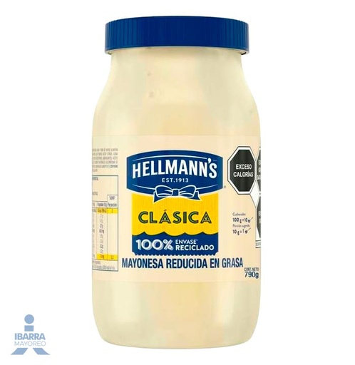 [K1523] MAYONESA HELLMANNS CLASICA 790 GR