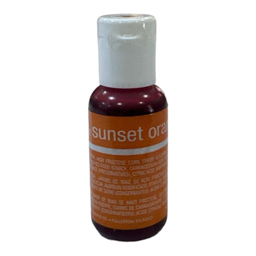 [K1614] COLORANTE EN GEL NARANJA-SUNSET ORANGE CHEFMASTER 20GR