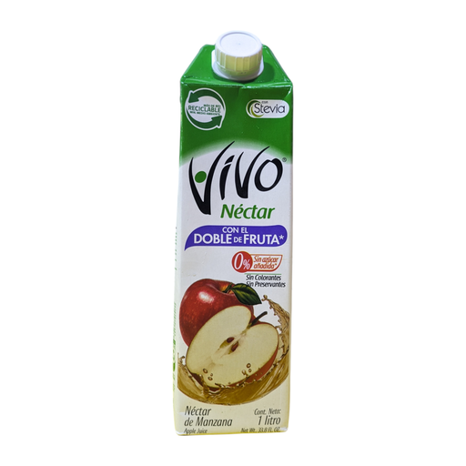 NECTAR DE MANZANA S/A VIVO 1LT