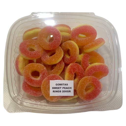 [K1688] GOMITAS 2D SWEET PEACH RINGS POR KG