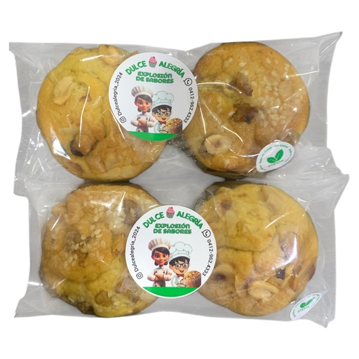 [K1732] PONQUECITOS FIT S/A DULCE ALEGRIA (CON STEVIA, HARINA ALMENDRAS,HARINA DE AVENA,LECHE DE AVELLANAS,ACEITE DE COCO Y FRUTOS SECOS)