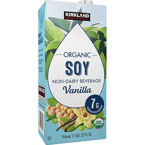 [K1742] ORGANIC SOY VANILLA 946 ML KIRKLAND LECHE DE SOYA