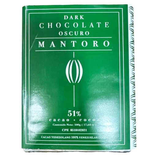 [K1746] CHOCOLATE MANTORO 51% 500G
