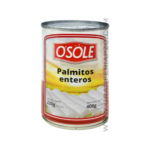 [K1760] PALMITOS ENTEROS OSOLE 400 GR