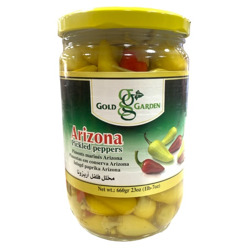 [K0389] PICKLED PEPPERS (ARIZONA) GOLD GARDEN 660GR