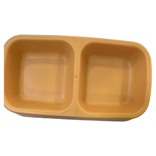 PLATO P/PERRO 2 DIVISIONES CUADRADO PUPPY&CO