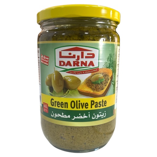 [K2167] ACEITUNA VERDE MOLIDA-GREEN OLIVE PASTE DARNA 660GR