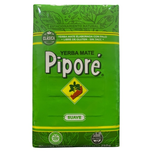 [K2185] YERBA MATE SUAVE PIPORE 250GR