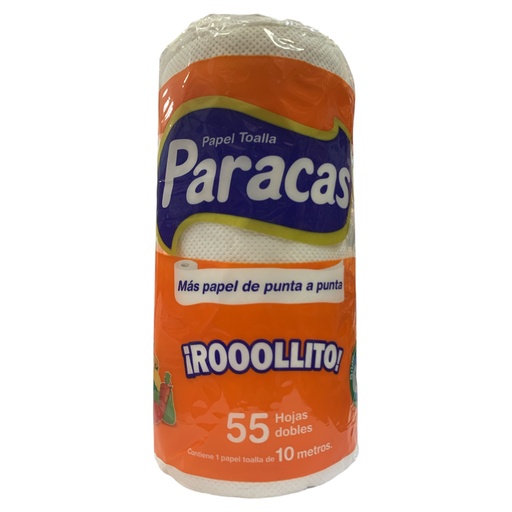 [K2344] TOALLIN PARACAS ROLLITO 55 HOJAS ABSORBENTES C/ROLLO (PACK 1 ROLLO)