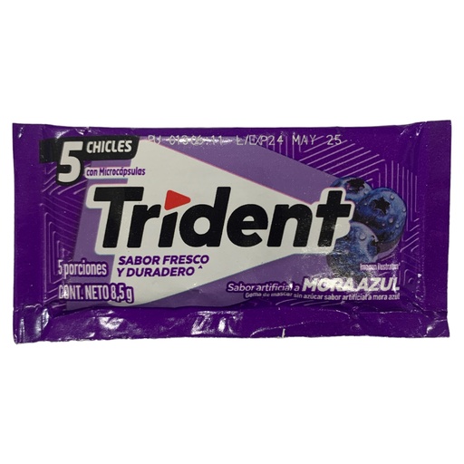 [K2371] TRIDENT (18 CHICLES) SABORES
