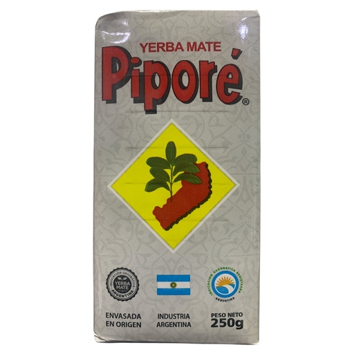 [K2479] YERBA MATE TRADICIONAL PLATEADA PIPORE 250 GR