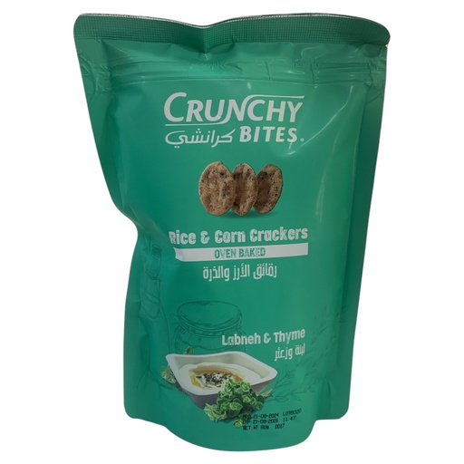 [K2481] GALLETAS DE ARROZ LABNEH Y THYME CRUNCHY BITES 100GR